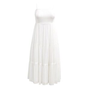 Torrid Sz. 2 (2X/18-20) Maxi Chiffon And Lurex Tiered Dress gold thread details